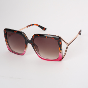 OEM New Trendy SP10329 UV400 Protection Full Rim Square Women Sunglasses with metal temple Outdoor Use Fashion - Product Image 2