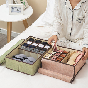 Socks underwear dividers storage wardrobe clothes organizer box foldable closet underwear organizer drawer