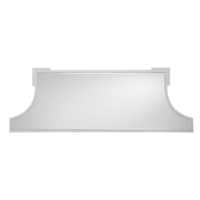 Table de console en verre, miroir écrasé, avec miroir, à la mode