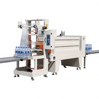 Machine de scellage semi-automatique en L pour l'emballage thermorétractable des caisses d'eau en bouteille sur ligne de production