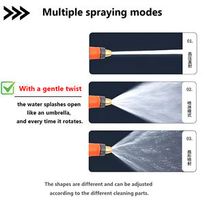 สายยางรดน้ำต้นไม้ในสวน พร้อมหัวฉีดโฟมโลหะ อุปกรณ์ทำสวน ปืนฉีดน้ำ พร้อมหัวต่อ 4 แบบ - Product Image 3