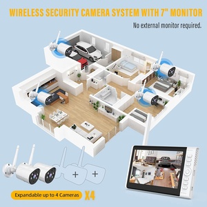 Système <span class=keywords><strong>de</strong></span> Caméras <span class=keywords><strong>de</strong></span> <span class=keywords><strong>Surveillance</strong></span> avec Kit <span class=keywords><strong>NVR</strong></span> Wifi Sans Fil 2MP 1080P, Ensemble <span class=keywords><strong>de</strong></span> Caméras <span class=keywords><strong>de</strong></span> Sécurité CCTV Extérieures Intelligentes pour la Maison, Chargeur <span class=keywords><strong>de</strong></span> Caméra - Product Image 2