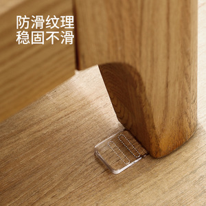 FasoLa Furniture Leg Pads Transparent Adjustable Non Slip Leveling Mats For Sofa Bed Cabinet Coffee Table 4Pcs - Product Image 2
