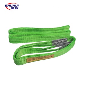 Eslinga de cincha redonda y suave de 5 toneladas con doble hebilla para grúa, producción de fábrica - Product Image 6