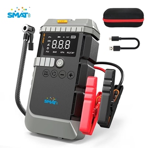 Arrancador de Coches y Motos Portátil <span class=keywords><strong>6</strong></span> en <span class=keywords><strong>1</strong></span> con Bomba de Aire de Alta Potencia 2000A, Cargador de Batería de 12V e Inflador - Product Image 1