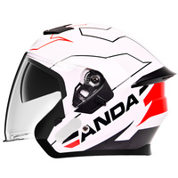 Casques AD modulaires unisexes de haute technologie en ABS avec double visière Nouveau protège-tête de moto Half Face Direct Factory pour adultes