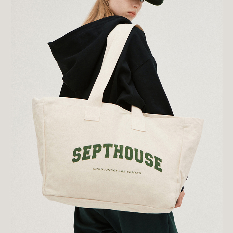 Reusable Customized Letter Logo Printed Shopping