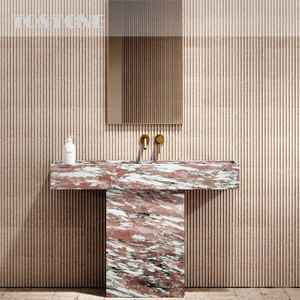 Mueble <span class=keywords><strong>de</strong></span> Baño <span class=keywords><strong>de</strong></span> Mármol Natural <span class=keywords><strong>de</strong></span> Primera Calidad Tostone, Tallado en Piedra Sólida con Acabado Pulido para Decoración <span class=keywords><strong>de</strong></span> <span class=keywords><strong>Villas</strong></span>, Hoteles y Apartamentos <span class=keywords><strong>de</strong></span> Lujo - Product Image 1