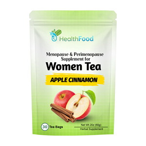 Private Label <b>Menopause</b> & Perimenopause Supplement for Women Tea for Apple Cinnamon Metabolism Female Hormone Balancing Tea - Product Image 1