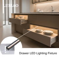 Éclairage LED pour tiroir avec capteur infrarouge, interrupteur automatique, design d'éclairage caché pour armoire YB4003-41