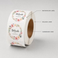 Étiquettes holographiques imperméables, sensibles à la chaleur, anti-rayures, anti-huile, anti-UV, en PET, avec logo de l'entreprise, pour petits pots à épices circulaires