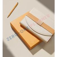 Classeur à anneaux en cuir A4 A6 A7 personnalisé classeur planificateur de couverture de cahier avec fermeture à glissière enveloppes de rembourrage en espèces portefeuille d'agenda