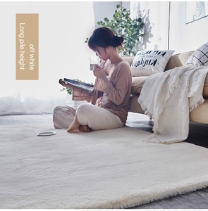 <span class=keywords><strong>Tapis</strong></span> moderne en fausse fourrure de lapin, accessoire doux et confortable, <span class=keywords><strong>rond</strong></span>, fait Machine, pour le salon - Product Image 3