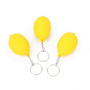 Custom Logo Pu Banana Ball Keychain Advertising Branded <b>Stress</b> Relief Toys - Product Image 5