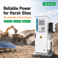 Système de Stockage d'Énergie Solaire Tout-en-un (ESS) 112,5 kWh 50 kW 314 Ah 358,4 V, Batterie de Stockage d'Énergie Solaire LiFePO4 Extérieure, Armoire Commerciale et Industrielle