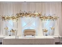 Offre Spéciale taille personnalisée rideaux de mariage rideau de toile de fond pour la décoration de scène de fête d'événement et d'événements de mariage