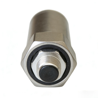 Sensor de Vibración y Temperatura Triaxial MEMS de Alta Precisión JINWEI TVS-FT-M, Ex ia IIC T6 Ga IP66 316L RS485 12VDC, Montaje Magnético para Rotación