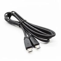 Cable de extensión Micro USB macho-macho blanco personalizado interfaz Android V8 Micro USB 2,0 B macho cable de carga de datos de alimentación