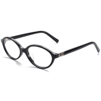 Monture de lunettes optiques ovales rétro Elan Optical YB9301 en acétate à monture complète pour femme, disponible avec verres de prescription – Grande Vente