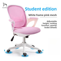 Chaise de bureau ergonomique élégante du fabricant, structure stable avec accoudoirs et dossier, idéale pour le bureau, la salle d'étude et la maison