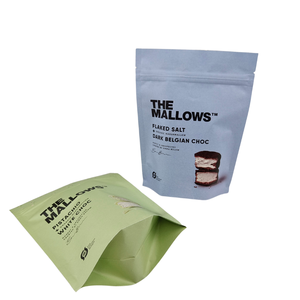 Bolsa de plástico esmerilado con cremallera y logotipo personalizado, embalaje resellable con sellado térmico para galletas, donas, aperitivos, almacenamiento de malvaviscos - Product Image 2