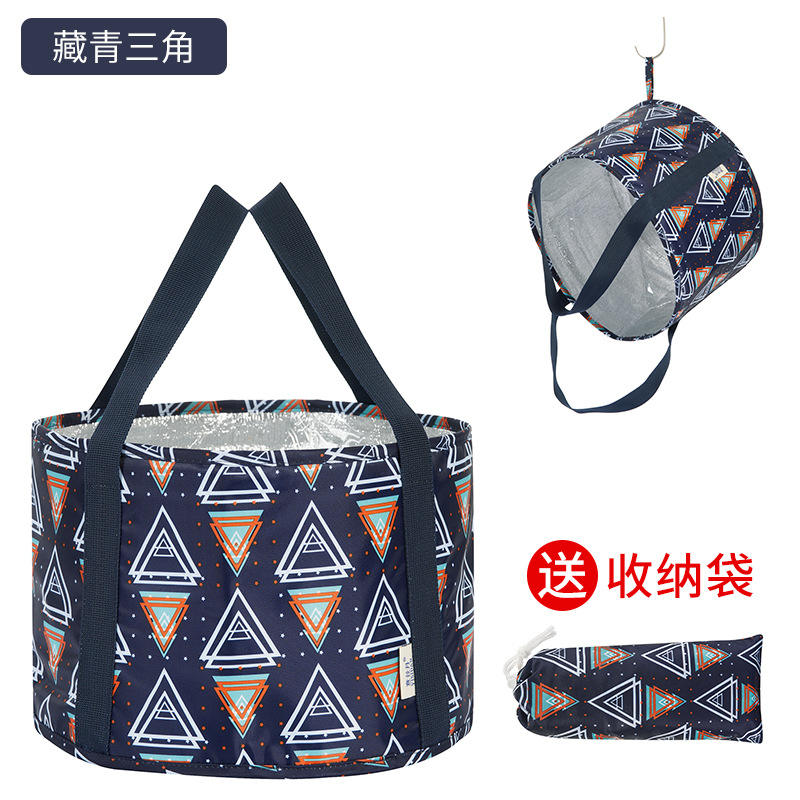 รุ่นฉนวนกันความร้อน - สามเหลี่ยมสีน้ำเงินกรมท่า ขนาด 30*20 ซม.