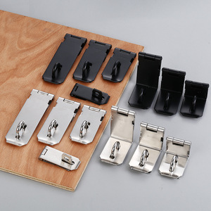 Nouvelle serrure antivol en acier inoxydable, loquet pliant à 90 degrés sans clé pour tiroir et porte d'armoire, style moderne et simple - Product Image 1