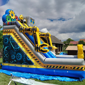 Tobogán Inflable Robótico para Exteriores, Tobogán Inflable Comercial, <span class=keywords><strong>Castillo</strong></span> Inflable con Tobogán para Fiestas Infantiles - Product Image 2