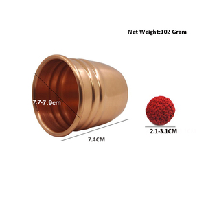 Cổ điển Brass cốc ma thuật với Chop quay quả bóng kim loại tùy chỉnh kim loại cup đạo cụ cho Close-up thủ đoạn ma thuật tấm chế tạo kim loại - Product Image 4