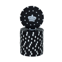 Jetons de poker de casino en ABS durables à bas prix à motifs personnalisés Accessoires de table de roulette Jetons de jeu jetons de poker en plastique coloré