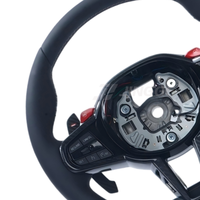 Volant sport en cuir style LCI pour mise à niveau, compatible G05 G20 G30 G2X G3X G8X F9X 2018-2024, intérieur carbone personnalisé