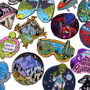 Alta qualità montagne alieno ricamato all'aperto patch di ferro su patch personalizzate <span class=keywords><strong>Applique</strong></span> <span class=keywords><strong>per</strong></span> abbigliamento cappello altro - Product Image 4