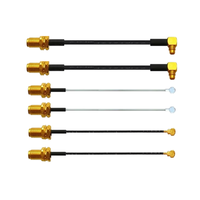 Câble coaxial noir Mhf Mhf4 Mhf4l 1.13 0.81 Connecteur Ufl Rg178 Câble de raccordement double extrémité Rg178 Ufl Ipx 50 DC-6GHz