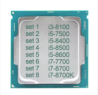 Prix d'usine CPU Core I3-8100 I5-7500 I5-8400 I5-8500 I5-8600 I7-7700 I7-8700 I7-8700K Six Core CPU LGA1151 En stock