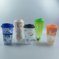 Calibre 90mm Jetable 1 Pièce Couvercle Étanche À Emporter Pack Thé Au Lait Tasse À Café Couvercle Gobelet En Papier Moulage Par Injection Couvercles De Gobelets