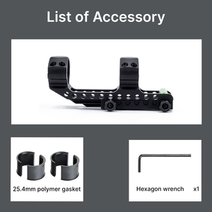 Support de lunette optique réglable en aluminium BANGBANG - 20 mm, hauteur centrale de 1,4 pouce, haute qualité, calibration horizontale, optique extérieure - Product Image 6