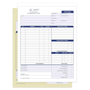 ออกแบบฟรีใบแจ้งหนี้, ใบเสร็จรับเงิน, ใบเช็ค, กระดาษสำเนา, ใบเสร็จ NCR, ใบรายการส่งของ, แบบฟอร์ม, สมุดบันทึก, กระดาษคาร์บอนเลส - Product Image 2