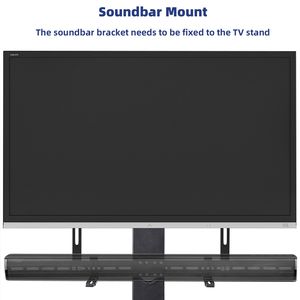 Soportes de barra de sonido universal UNHO debajo de TV, soporte de barra de sonido para TV compatible con barras de sonido con o sin agujeros soporte de barra de sonido para Sonos, <span class=keywords><strong>LG</strong></span> - Product Image 5