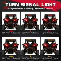 Barre lumineuse LED de 31 pouces pour hayon 4x4, feu de position, de freinage et de clignotant, feu arrière pour UTV et Side-by-Side