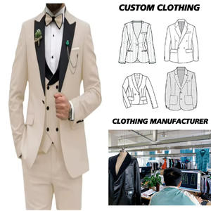 Autunno e inverno nuova moda <span class=keywords><strong>uomo</strong></span> 3 pezzi grande abito mezza manica stile ufficio abiti per <span class=keywords><strong>uomo</strong></span> - Product Image 1