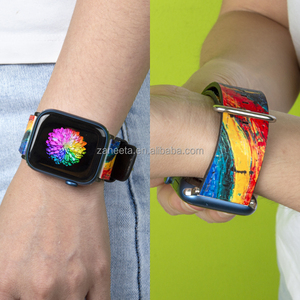 Bracelet de montre vierge pour sublimation RTS, remplacement en similicuir PU, bracelet de montre personnalisé pour <span class=keywords><strong>Apple</strong></span> - Product Image 6