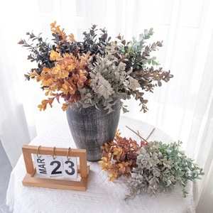CallaFloral Ramo de Trébol Artificial Gris Marrón Oscuro de Plástico, Rama Individual, Alta Simulación, Decoración del Hogar CL11003 - Product Image 1