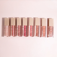 Maquillage Cosmétique en Gros Rouge à Lèvres Liquide Teinte à Lèvres Logo Marque Privée Huile Repulpante Teintée à Base de Minéraux Brillant à Lèvres Imperméable