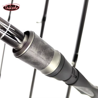 Canne à pêche TAKEDO IM7 100% 30T Carbon 4 Sections Spinning et 7 'Baitcasting ML Power pour la pêche en eau douce salée