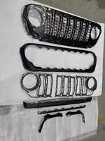 Accessoires automobiles pour voitures, conversion de carrosserie, nouvelle calandre en plastique noir mat 2024 pour Wrangler JL JK