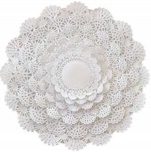 Fournisseur d'usine, sets de table ronds en <span class=keywords><strong>papier</strong></span> grand format avec bordure en <span class=keywords><strong>dentelle</strong></span> blanche, sets de table en <span class=keywords><strong>papier</strong></span> jetables, sets de table décoratifs à fleurs. - Product Image 1