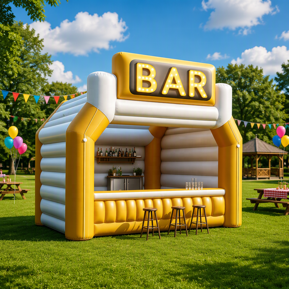 Portable air Tight Inflatable Floating Pool bar with Seats Swimming Pub ...