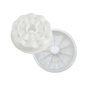 TangChu Crown-shaped <b>Silicone</b> Mousse Cake Mold French Dessert DIY Round Wreath <b>Baking</b> Tray Oven Safe - Product Image 1