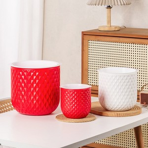<span class=keywords><strong>Maceta</strong></span> de Material PE con Absorción Automática de Agua, Estilo Moderno, Tradicional, Minimalista, para Cultivo Hidropónico, Color Rojo - Product Image 1