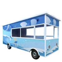 Kiosque mobile extérieur en aluminium pour bubble tea, café, glaces, bonbons, chips, camion de restauration, remorque avec équipement de cuisine complet